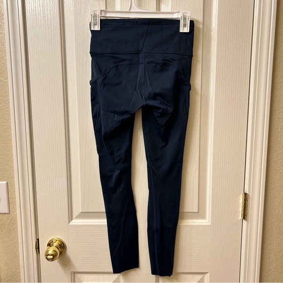 Lululemon Blue Fast and Free Leggings - Picture 2 of 2